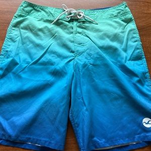 Men’s Hollister Swim Shorts - Size 32 - Blue Ombre